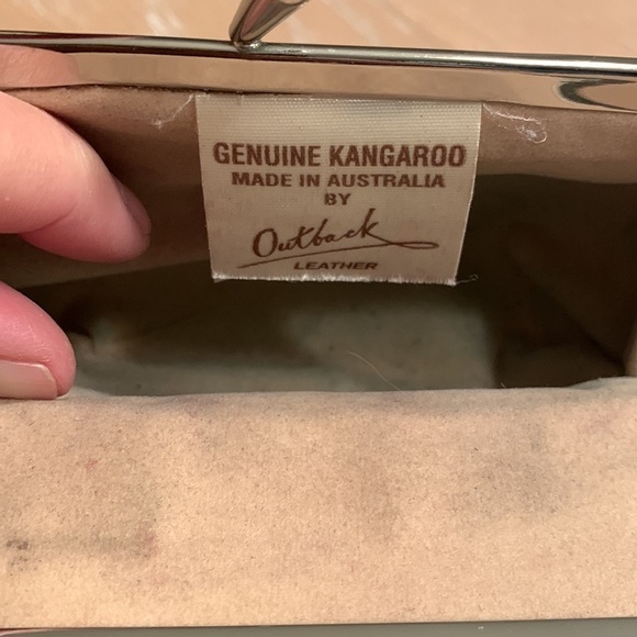 Outback Vintage Genuine Kangaroo Leather Change purse light wear - Picture 5 of 7